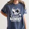 Senior Mommy Class Of 2026 Soccer Graduation Heart Premium Tri-Blend Women's Comfort Colors T-Shirt Denim