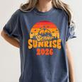 Senior Sunrise Class Of 2026 Graduation Proud Graduate Retro Women's Comfort Colors T-Shirt Denim
