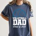 Senior Volleyball Dad Class Of 2025 Graduation Graduate Women's Comfort Colors T-Shirt Denim