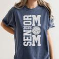 Senior Volleyball Mom 2026 Class Graduation Volleyball Premium Tri-Blend Women's Comfort Colors T-Shirt Denim