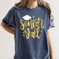 Seniors Y'All 2019 Graduation Tshirt High School College Women's Comfort Colors T-Shirt Denim