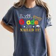 Sixth 6th Grade 2018 Nailed It Graduation Shirt Women's Comfort Colors T-Shirt Denim