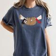 Sloth Graduation Shirt Cute Animal Diploma Grad Women's Comfort Colors T-Shirt Denim