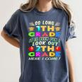 So Long 1st Grade 2nd Grade Here I Come Graduation 2022 Women's Comfort Colors T-Shirt Denim