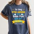 So Long 4th Grade Graduation 2025 School 5th Grade Here Come Women's Comfort Colors T-Shirt Denim