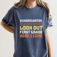 So Long Kindergarten Preschool Graduation First Grade Women's Comfort Colors T-Shirt Denim