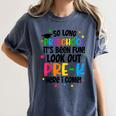 So Long Preschool Pre-K Here I Come Graduation Women's Comfort Colors T-Shirt Denim