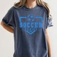 Soccer Senior Night Soccer Senior 2026 Graduation 44 Women's Comfort Colors T-Shirt Denim