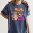 Social Worker T Shirt Graduation Social Work Month Women's Comfort Colors T-Shirt Denim