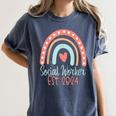 Social Worker Work MSW BSW Graduation 2024 Masters Degree Women's Comfort Colors T-Shirt Denim