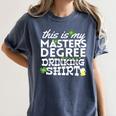 St Patricks Day Masters Degree MSW Graduation Social Work Women's Comfort Colors T-Shirt Denim