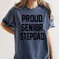Stepfather SEN18R Graduation Party Stepdad Senior 2018 Shirt Women's Comfort Colors T-Shirt Denim