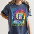 Straight Outta 5th Grade Class Of 2022 School Graduation Women's Comfort Colors T-Shirt Denim