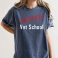 Straight Outta Vet School Graduation Veternarians I Survived Women's Comfort Colors T-Shirt Denim