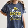 Super Proud Auntie Of 2025 Graduate Senior Graduation Family Women's Comfort Colors T-Shirt Denim