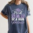 Super Proud Dad Of 2026 Graduate Senior Graduation Family Women's Comfort Colors T-Shirt Denim
