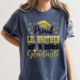 Super Proud Little Brother 2025 Graduate Graduation Family Women's Comfort Colors T-Shirt Denim