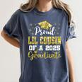 Super Proud Little Cousin Of 2025 Graduate Graduation Family Women's Comfort Colors T-Shirt Denim