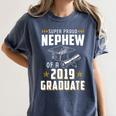 Super Proud Nephew Of A 2019 Graduate Shirt Graduation Women's Comfort Colors T-Shirt Denim