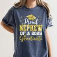 Super Proud Nephew Of 2025 Graduate Senior Graduation Family Women's Comfort Colors T-Shirt Denim