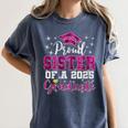 Super Proud Sister Of 2025 Graduate Senior Graduation Family Premium Tri-Blend Women's Comfort Colors T-Shirt Denim