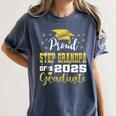 Super Proud Step Grandpa Of 2025 Graduate Graduation Family Premium Women's Comfort Colors T-Shirt Denim