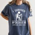 I Survived AP Calculus AB Graduation Senior 2025 Women's Comfort Colors T-Shirt Denim