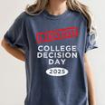 I Survived College Decision Day Graduation Class Of 25 Women's Comfort Colors T-Shirt Denim