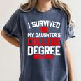 I Survived My Daughter's College Degree College Graduation Women's Comfort Colors T-Shirt Denim