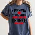 I Survived My Girlfriend's Juris Doctor Degree Graduation Women's Comfort Colors T-Shirt Denim