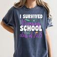 I Survived Nursing School Class Of 2025 New Nurse Graduation Women's Comfort Colors T-Shirt Denim