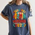I Survived Nursing School Class Of 2025 Proud Graduation Women's Comfort Colors T-Shirt Denim