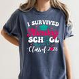 I Survived Nursing School Class Of 2026 Nurse Graduation Women's Comfort Colors T-Shirt Denim