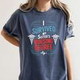 I Survived My Sister'S Nursing Degree Sis Nurse Graduation Women's Comfort Colors T-Shirt Denim