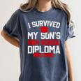 I Survived My Son's High School Diploma Graduation Premium Women's Comfort Colors T-Shirt Denim