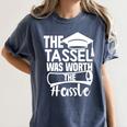 The Tassel Was Worth The Hassle Graduation Class Premium Tri-Blend Women's Comfort Colors T-Shirt Denim