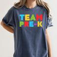 Team Pre-K Shirt Teacher Boy Girl Back To School Graduation Women's Comfort Colors T-Shirt Denim