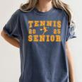 Tennis Senior Night Tennis Senior 2025 Graduation 11 Women's Comfort Colors T-Shirt Denim