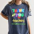 Thank You Teacher Appreciation Graduation Men Women Kids Women's Comfort Colors T-Shirt Denim