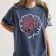 Historical College Graduation HBCU Grad Black Queen Women's Comfort Colors T-Shirt Denim