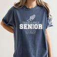 Track & Field Senior Dad 2025 Graduation Year Women's Comfort Colors T-Shirt Denim