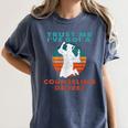 Trust Me I'Ve Got A Counseling Degree College Graduation Women's Comfort Colors T-Shirt Denim