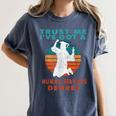 Trust Me I'Ve Got A Human Services Degree College Graduation Women's Comfort Colors T-Shirt Denim