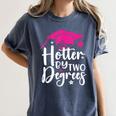 Two Degrees Hotter Graduation 2025 Diploma College Masters Women's Comfort Colors T-Shirt Denim