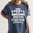 Valedictorian Scholar Aunt T Shirt Graduation Speech Women's Comfort Colors T-Shirt Denim