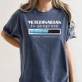 Veterinarian Progress Vet Graduation DVM Women's Comfort Colors T-Shirt Denim