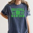 Volleyball Senior Night Volleyball Senior 2025 Graduation 16 Women's Comfort Colors T-Shirt Denim