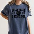 Volleyball Senior Night Volleyball Senior 2025 Graduation 28 Women's Comfort Colors T-Shirt Denim