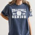 Volleyball Senior Night Volleyball Senior 2026 Graduation 1 Women's Comfort Colors T-Shirt Denim
