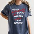 Woman Law Degree Graduation Diploma Party Women's Comfort Colors T-Shirt Denim